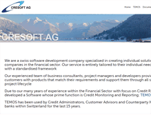 Tablet Screenshot of cresoft.ch